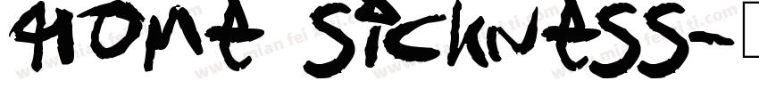home sickness字体转换
